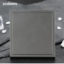 暗装底盒盖板空白面板 深灰色钢塑盖板空白面板