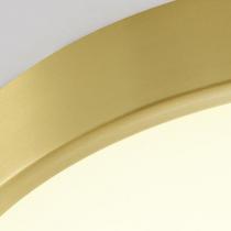 轻奢全铜LED吸顶灯超薄圆形30cm三色变光