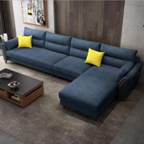 布艺沙发组合大小户型转角可拆洗客厅整装经济型