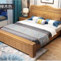 实木床1.8米双人床卧室中式婚床经济型高箱储物