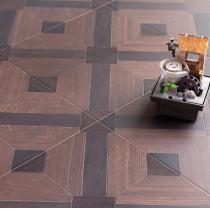 拼花木地板强化复合客厅个性复古耐磨防水家用北欧风格
