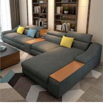 新款可拆洗客厅布艺沙发 中小户型北欧风客厅家具组合