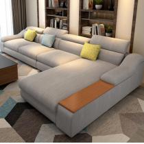 新款可拆洗客厅布艺沙发 中小户型北欧风客厅家具组合