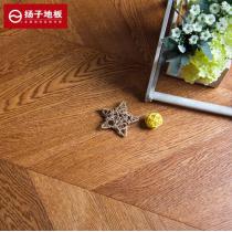 扬子地板实木复合米兰风情艺术地板 橡木·贝壳湖畔YFX3203