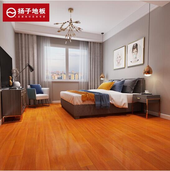 扬子地板中国发明专利锁扣纯实木地热地板 番龙眼·溢彩YDB7101