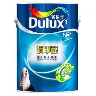 多乐士（Dulux）抗甲醛五合一 内墙乳胶漆 油漆涂料 墙面漆A899 6L白漆/调色漆