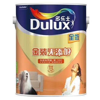 标配涂料 多乐士（Dulux）金装无添加全效 内墙乳胶漆 油漆涂料 墙面漆A833 5L