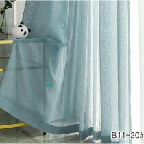 晶宫窗帘 现代简约染色竹节麻纱B11(31色可选）可剪工程版