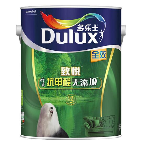 多乐士（Dulux）致悦竹炭抗甲醛无添加全效内墙乳胶漆 墙面...