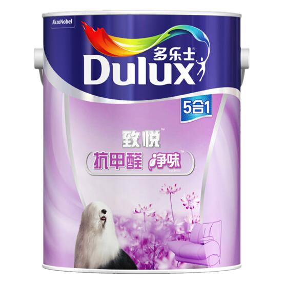 多乐士（Dulux）致悦抗甲醛净味5合1内墙乳胶漆 墙面漆 ...