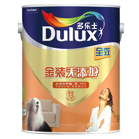 标配涂料 多乐士（Dulux）金装无添加全效 内墙乳胶漆 油...