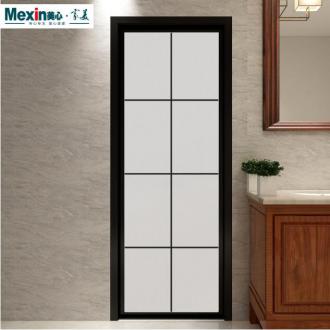 Mexin美心 极窄 9061钛镁合金平开门 厨卫门 2.0材质 钢化玻璃门