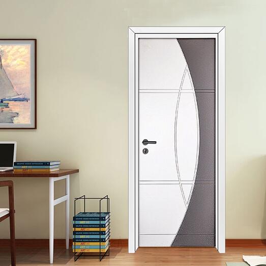 Mexin美心木门简约室内门卧室门实木复合油漆门定制门套装门