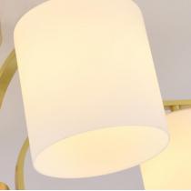 北欧美式全铜吸顶灯客厅LED玻璃纯铜欧式轻奢个性餐厅书房卧室灯