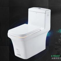 法恩莎卫浴家用马桶卫生间抽水坐便器方形节水虹吸式座便器FB1697