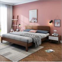 实木床 北欧简约实木家具1.5米、1.8米全实木床组合厂家特价直销