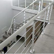 楼梯扶手护栏室内复式阁楼围栏现代阳台平台立柱pvc简约栏杆