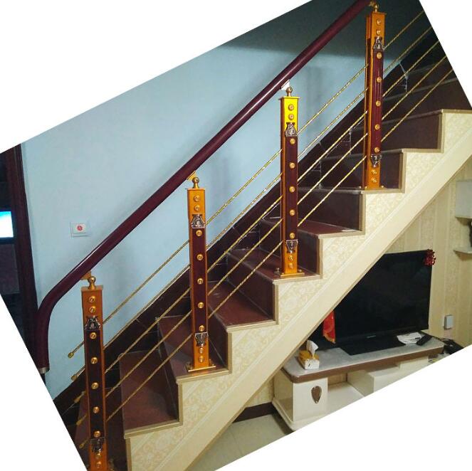 热销楼梯扶手栏杆新款室内楼梯护栏立柱铝镁楼梯栏杆立柱