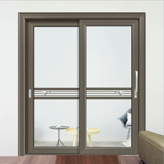 钛镁合金厨房推拉门客厅吊门家居用门 定制双层真空钢化玻璃门