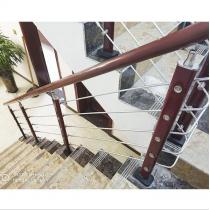 新款人气家装楼梯护栏PVC扶手栏杆室内简约现代风格