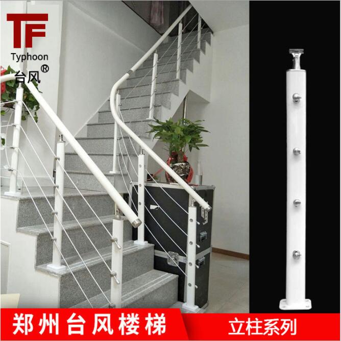 新款人气家装楼梯护栏PVC扶手栏杆室内简约现代风格