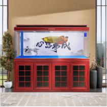 闽江鱼缸水族箱超白玻璃客厅家用免换水鱼缸造景大型底过滤水族箱龙鱼缸