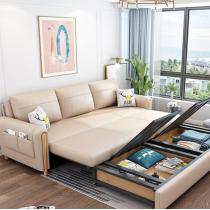 筑家现代客厅折叠储物沙发床/1.5米椰棕款
