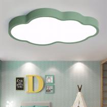 筑家现代 儿童卧室LED云朵吸顶灯/36W三色变光（480*300*50mm）