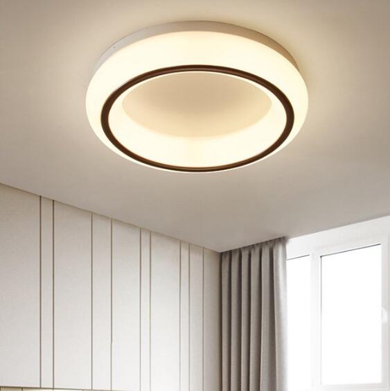筑家现代 新款圆形卧室书房led吸顶灯/18W三色变光（直径...