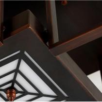 标配灯具  8头新中式吸顶灯客厅现代简约餐厅灯创意卧室书房中国风灯具套餐组合