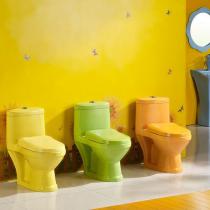 汉塔卫浴 幼儿园彩色儿童坐便器彩色马桶陶瓷小孩小号陶瓷坐厕装修座便器