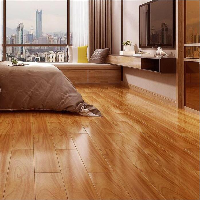 创智建材 家用卧室 强化复合木地板 耐磨防水