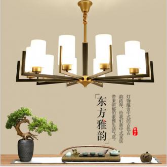 新中式吊灯客厅灯2019新款现代简约餐厅卧室灯禅意中国风复古灯具
