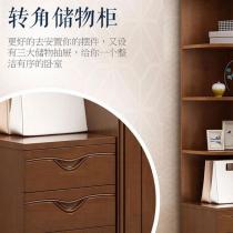 现代中式实木衣柜三门四门五门大衣橱六门卧室家具