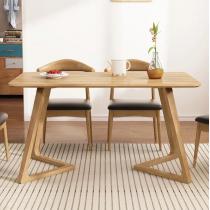 全实木餐桌椅组合吃饭桌子饭店餐桌家用原木家具小户型北欧餐桌
