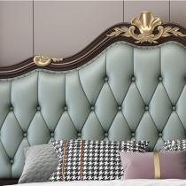 美式实木床1.8米意式双人床主卧公主床现代简约储物婚床
