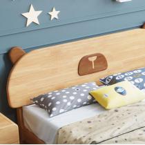 实木儿童床男孩1.5米单人床现代简约卧室女孩公主床1.2米小孩床