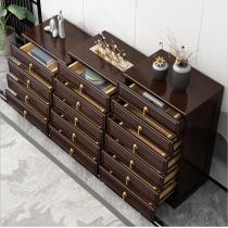 新中式实木斗柜抽屉式收纳柜现代简约储物柜禅意轻奢客厅实木家具