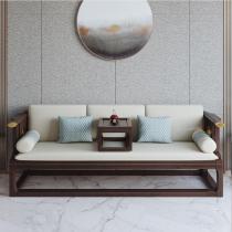 新中式实木罗汉床沙发榻组合现代简约仿古中小户型可伸缩客厅家具
