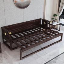 新中式实木罗汉床沙发榻组合现代简约仿古中小户型可伸缩客厅家具