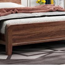 乌金木新中式实木床1.8米双人床现代简约主卧储物婚床卧室家具床