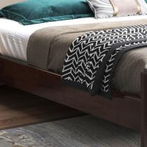 新中式实木床1.8米软包超纤皮软靠双人床1.5M现代简约