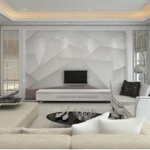 电视背景墙瓷砖石纹客厅大理石背景墙折纸