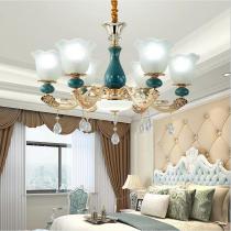 新款欧式客厅吊灯温馨现代简约家用餐厅卧室灯具北欧陶瓷美式吊灯
