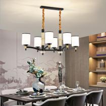新中式全铜吊灯客厅灯风家用轻奢现代简约餐厅卧室灯具套餐