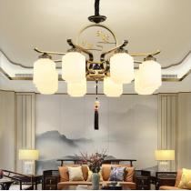 新中式吊灯中国风禅意客厅灯简约现代大气家用灯具古典复古餐厅灯