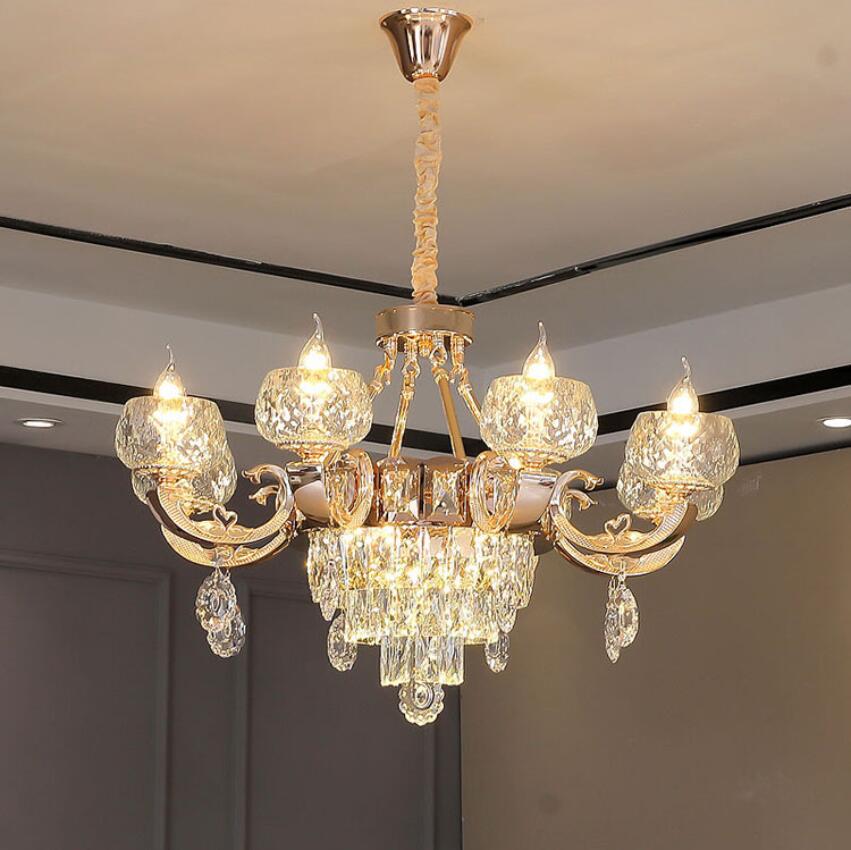 欧式吊灯奢华水晶吊灯客厅灯现代简约家用个性创意卧室餐厅灯具