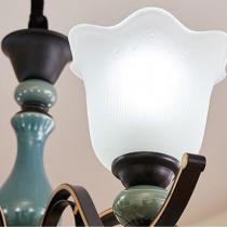 新款陶瓷欧式客厅吊灯卧室餐厅家用现代简约大气灯具美式创意灯饰