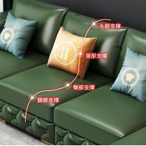 美式沙发高档家具皮艺贵妃沙发简约小户型客厅沙发组合仿真皮沙发
