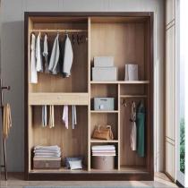 新中式实木衣柜衣橱卧室挂衣储物柜木柜子家用卧室大衣柜